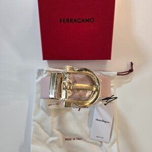 Salvatore Ferragamo Gancini Belt Bon Bon Pink